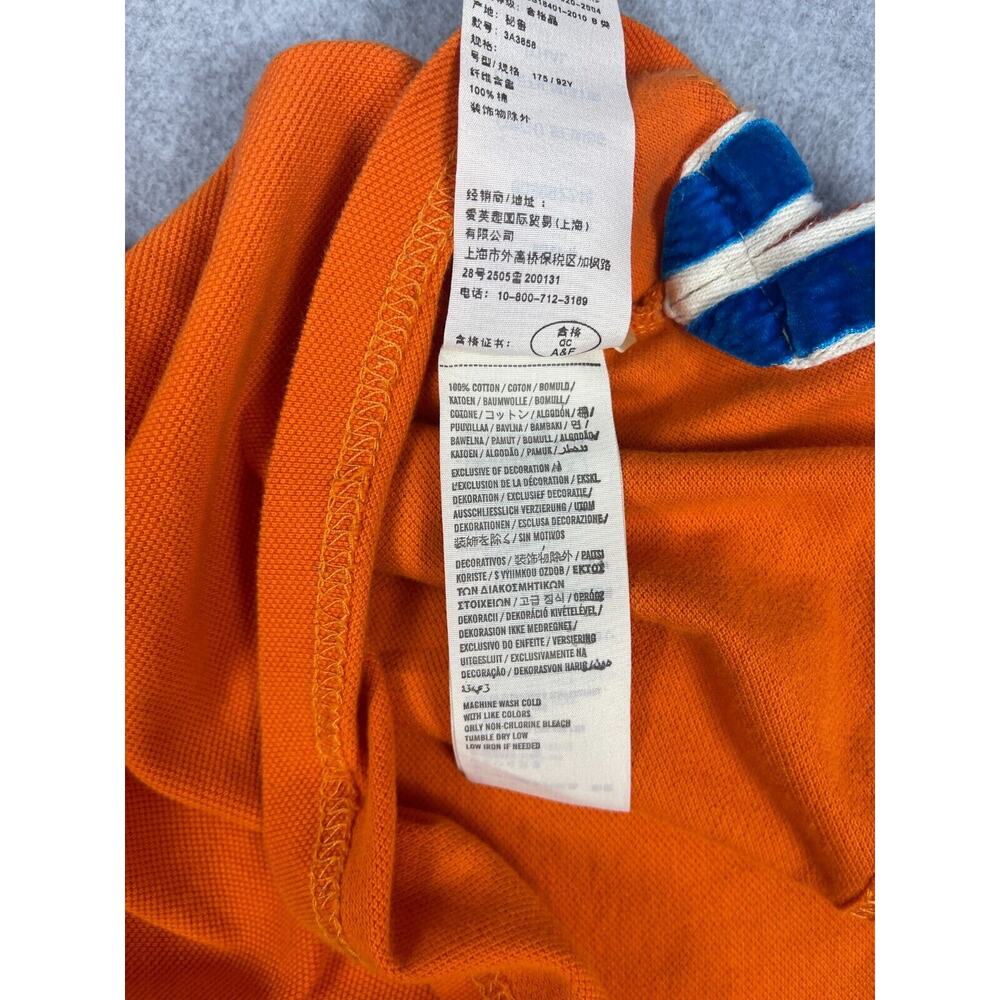 Abercrombie & Fitch Muscle Polo Shirt Youth L Orange Short Sleeve Preppy - Picture 6 of 9